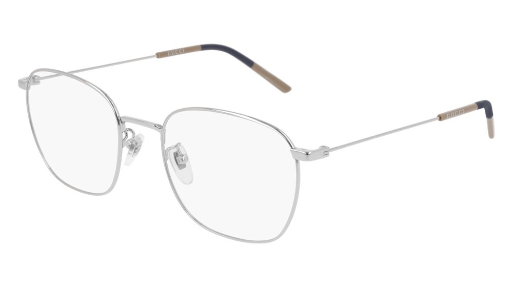 Occhiali da vista Gucci Logo GG0681O-003 colore silver forma rotondo lenti transparent