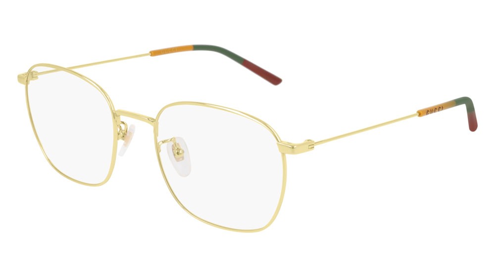 Occhiali da vista Gucci Logo GG0681O-004 colore gold forma rotondo lenti transparent