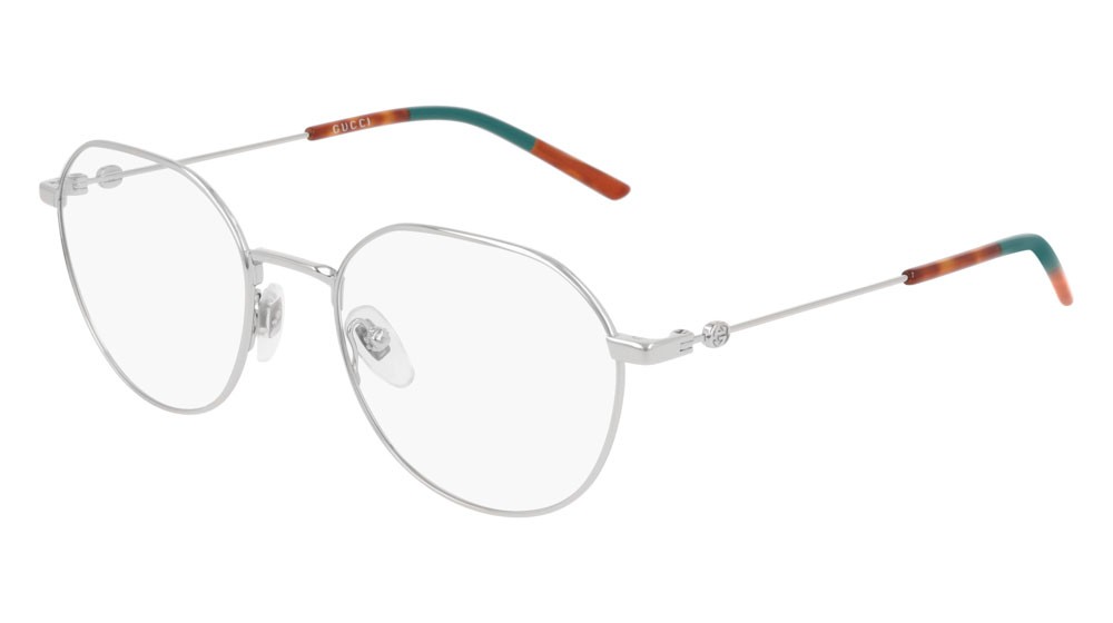 Occhiali da vista Gucci Logo GG0684O-002 colore silver forma rotondo lenti transparent