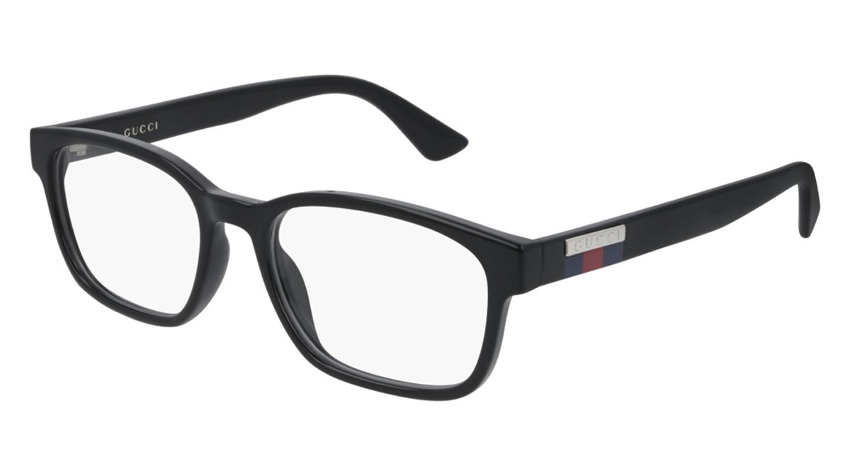 Occhiali da vista Gucci Logo GG0749O-001 colore black forma rettangolare lenti transparent