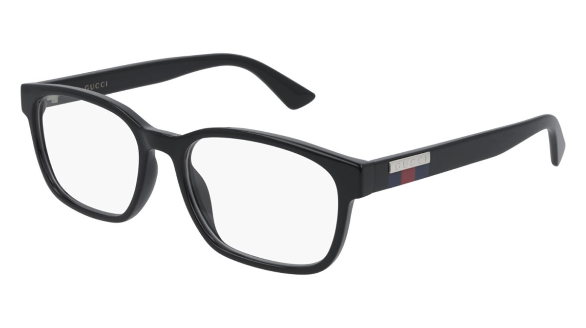 Occhiali da vista Gucci Logo GG0749O-004 colore black forma rettangolare lenti transparent
