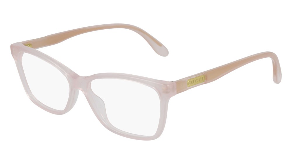 Occhiali da vista Gucci Logo GG0792O-003 colore pink forma cat eye lenti transparent