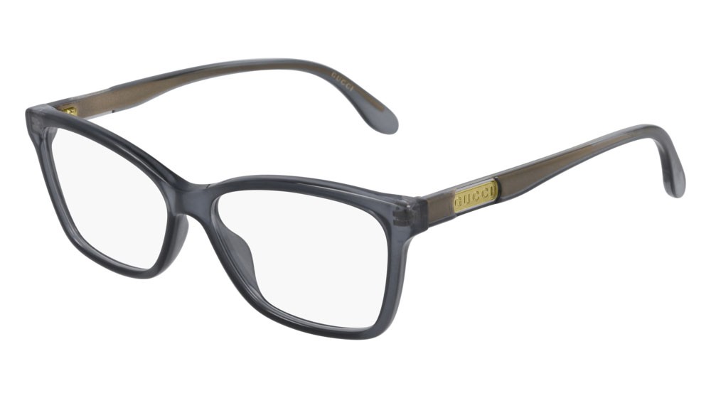 Occhiali da vista Gucci Logo GG0792O-004 colore grey forma cat eye lenti transparent