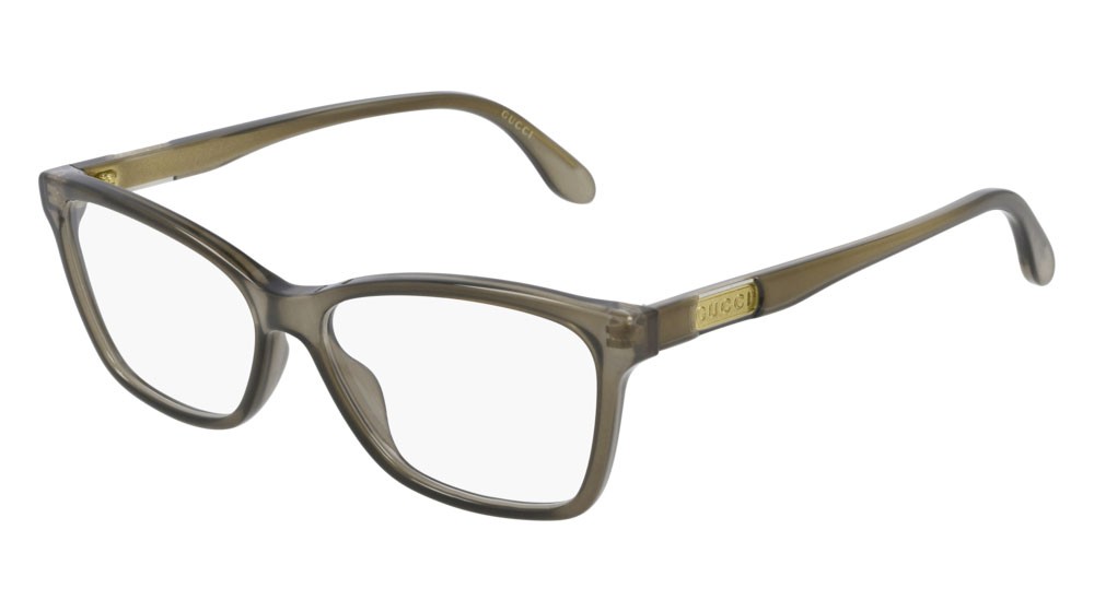 Occhiali da vista Gucci Logo GG0792O-005 colore brown forma cat eye lenti transparent