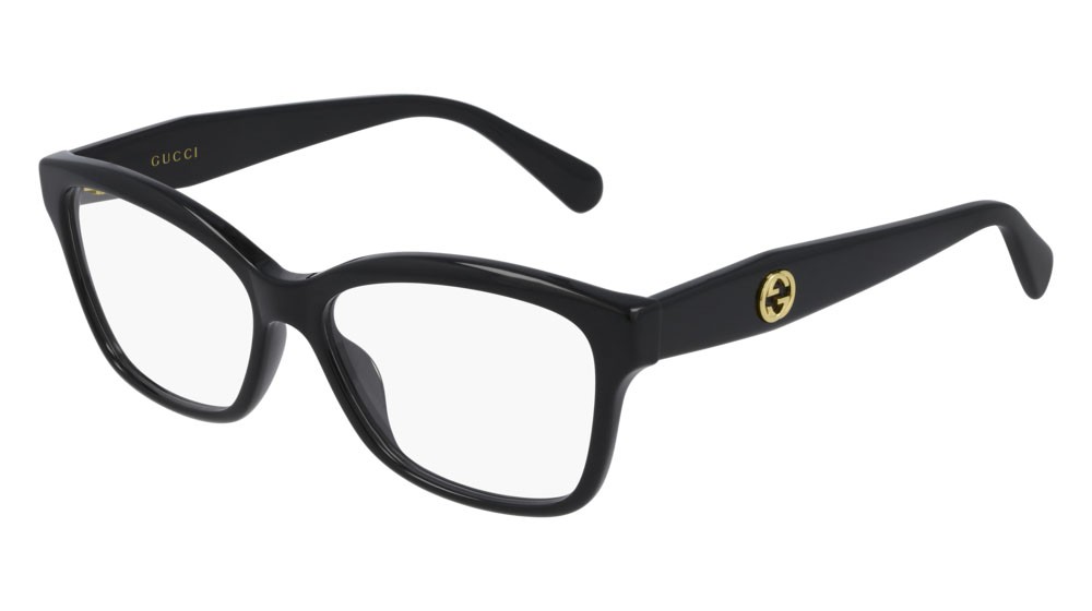 Occhiali da vista Gucci Logo GG0798O-001 colore black forma rettangolare lenti transparent