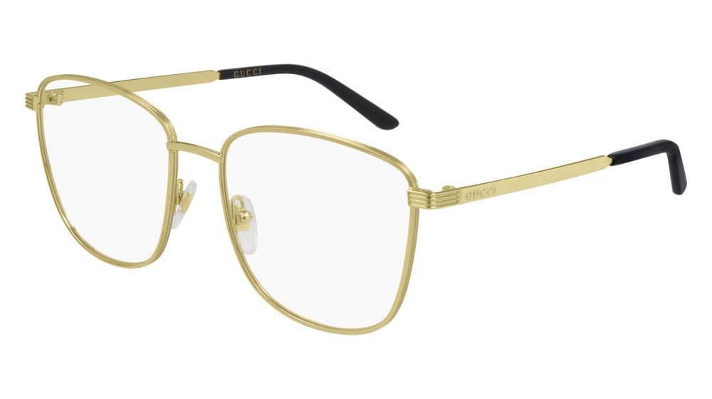 Occhiali da vista Gucci Logo GG0804O-003 colore ivory forma rettangolare lenti transparent