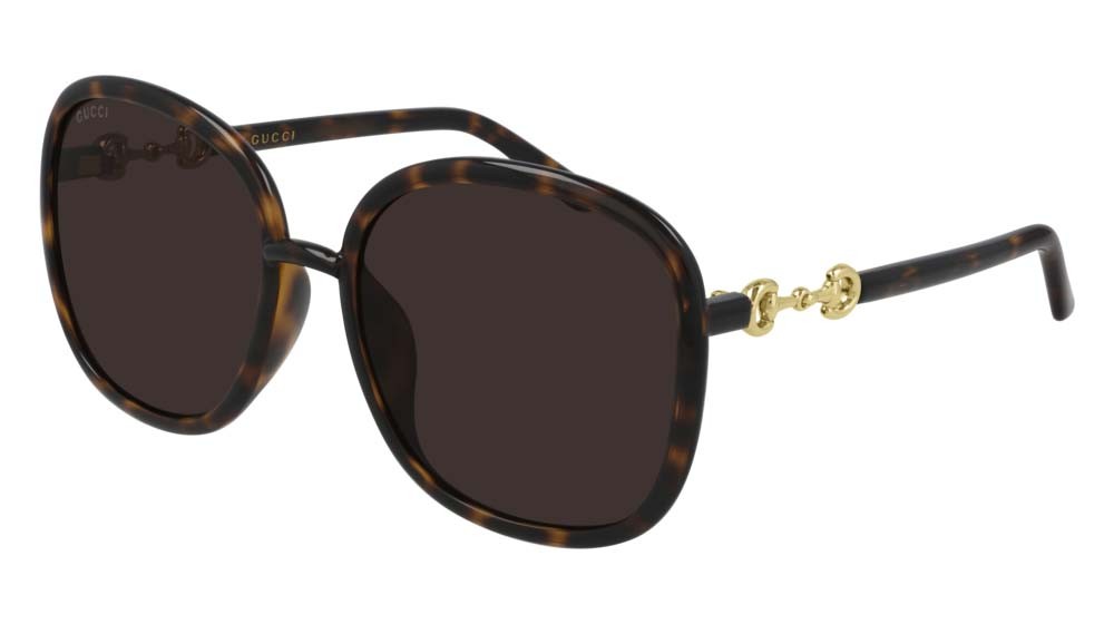 Sonnenbrillen Gucci Logo GG0892SA-002 farbe havana form rechteckig gläser brown