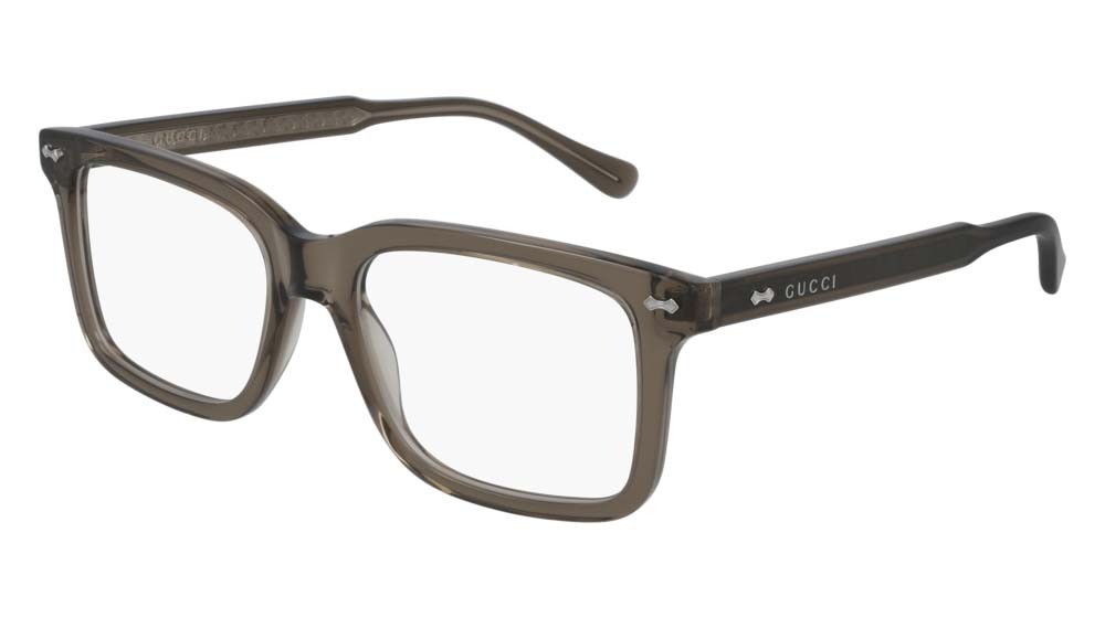 Occhiali da vista Gucci Logo GG0914O-002 colore brown forma rettangolare lenti transparent