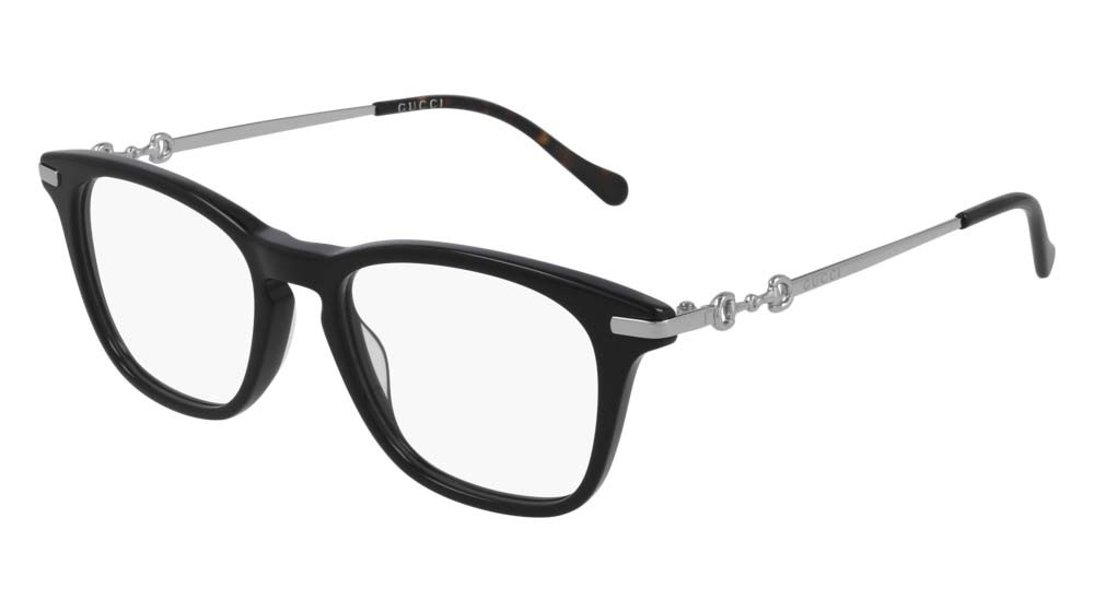 Occhiali da vista Gucci Logo GG0919O-001 colore silver forma rettangolare lenti transparent