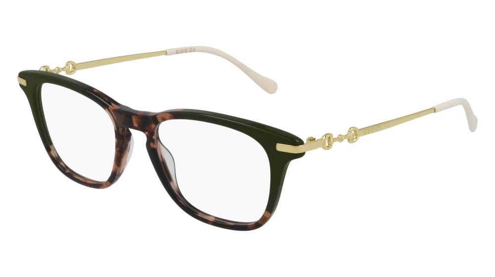 Occhiali da vista Gucci Logo GG0919O-003 colore gold forma rettangolare lenti transparent