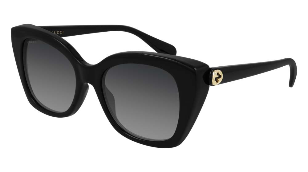 Occhiali da sole Gucci Logo GG0921S-001 colore black forma rettangolare lenti grey