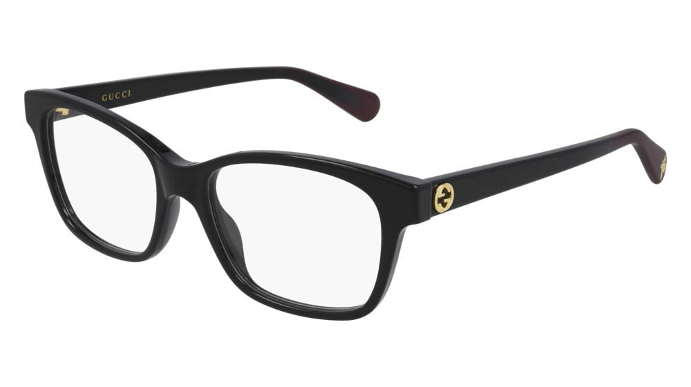 Occhiali da vista Gucci Logo GG0922O-007 colore black forma cat eye lenti transparent