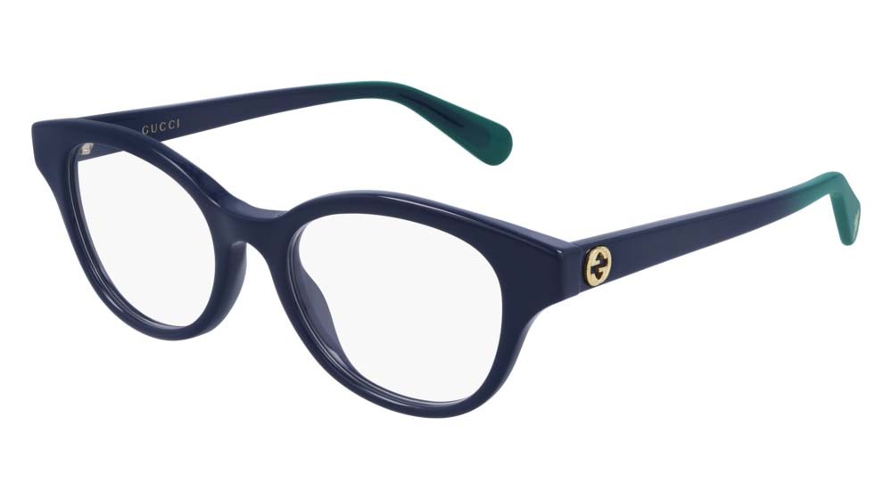 Occhiali da vista Gucci Logo GG0924O-004 colore blue forma rettangolare lenti transparent