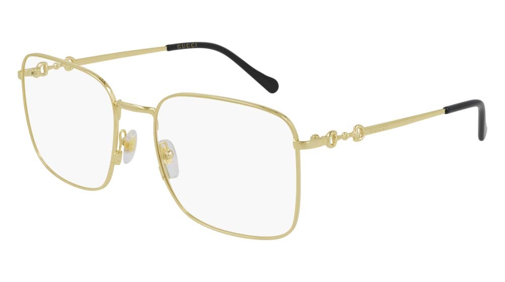 Occhiali da vista Gucci Logo GG0951O-002 colore gold forma rettangolare lenti transparent
