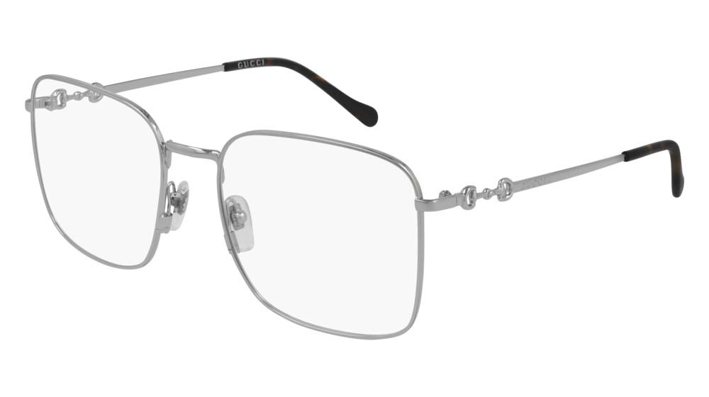 Occhiali da vista Gucci Logo GG0951O-003 colore silver forma rettangolare lenti transparent