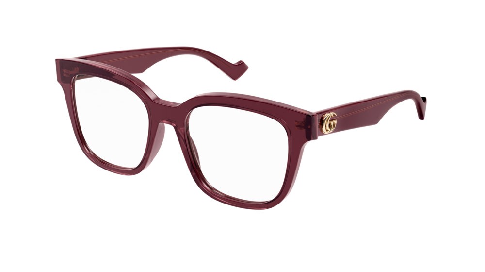 Occhiali da vista Gucci Logo GG0958O-006 colore burgundy forma rettangolare lenti transparent