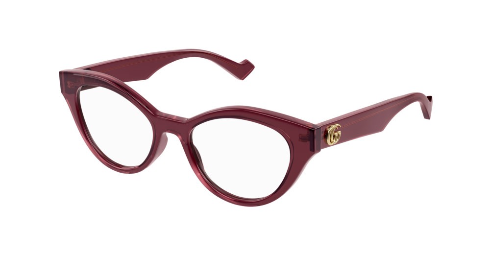 Occhiali da vista Gucci Logo GG0959O-003 colore burgundy forma cat eye lenti transparent