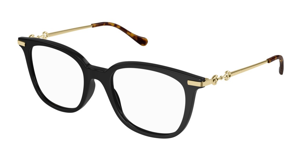 Occhiali da vista Gucci Logo GG0968O-001 colore gold forma rettangolare lenti transparent