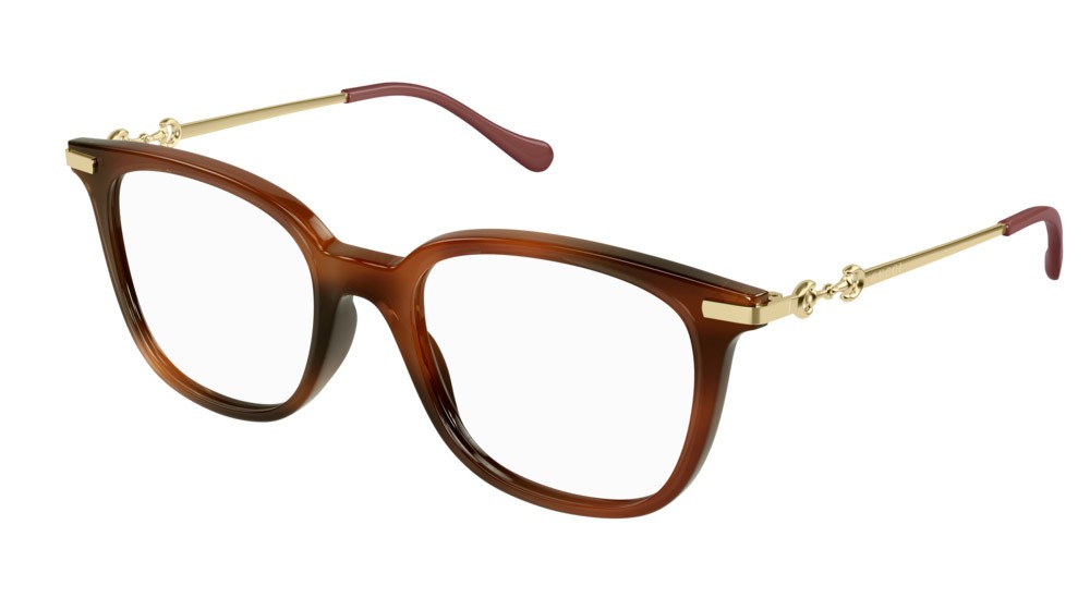 Occhiali da vista Gucci Logo GG0968O-002 colore gold forma rettangolare lenti transparent