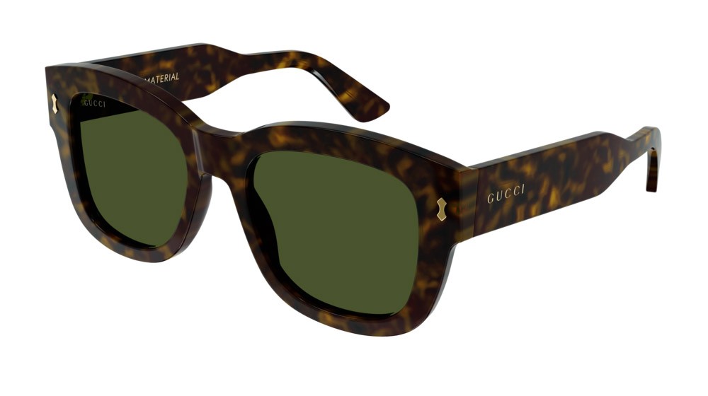 Occhiali da sole Gucci Logo GG1110S-001 colore black forma rettangolare lenti smoke