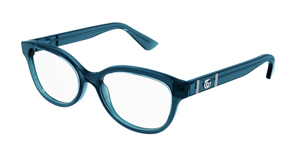 Occhiali da vista Gucci Logo GG1115O-003 colore blue forma rettangolare lenti transparent