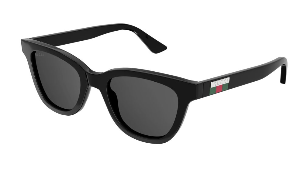 Occhiali da sole Gucci Logo GG1116S-001 colore black forma rettangolare lenti grey