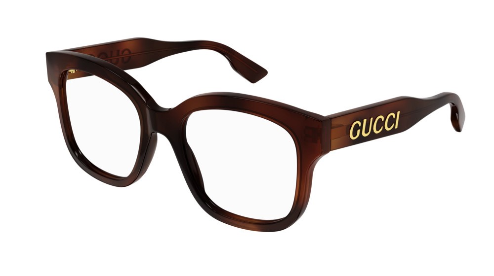 Occhiali da vista Gucci Logo GG1155O-002 colore havana forma rotondo lenti transparent