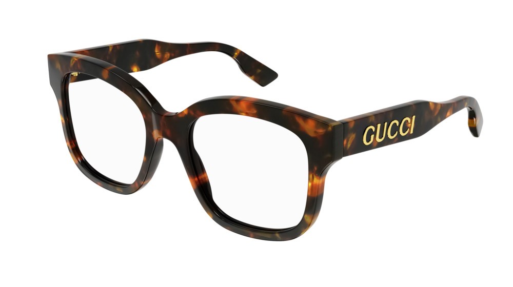 Occhiali da vista Gucci Logo GG1155O-003 colore havana forma rotondo lenti transparent