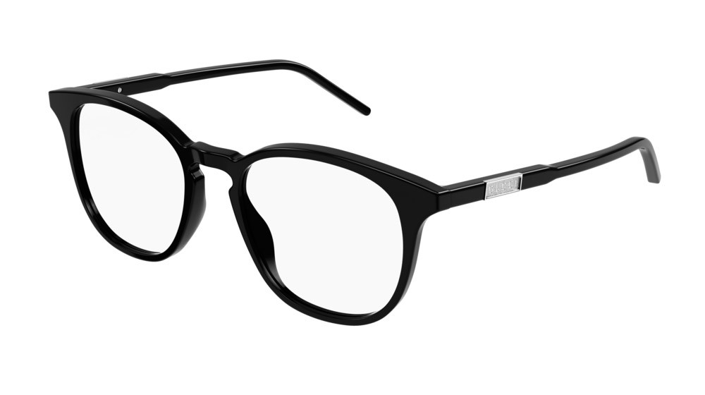 Occhiali da vista Gucci Logo GG1157O-004 colore black forma rotondo lenti transparent
