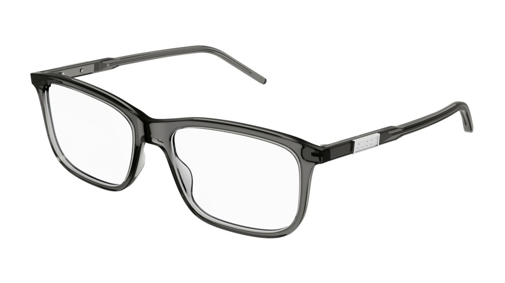 Occhiali da vista Gucci Logo GG1159O-002 colore grey forma rettangolare lenti transparent