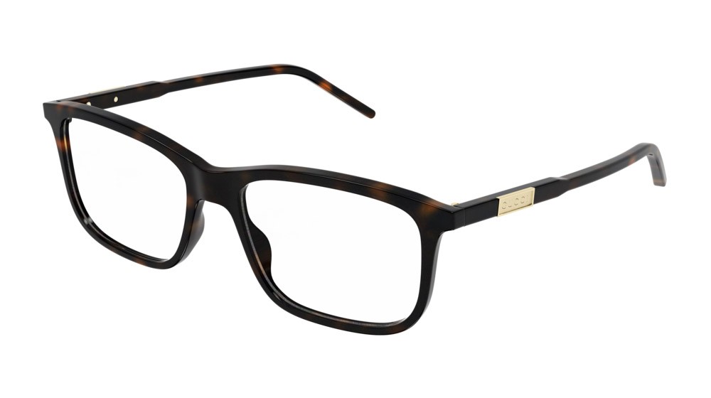 Occhiali da vista Gucci Logo GG1159O-003 colore havana forma rettangolare lenti transparent