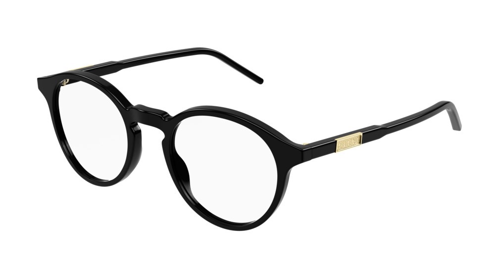 Occhiali da vista Gucci Logo GG1160O-001 colore black forma rotondo lenti transparent