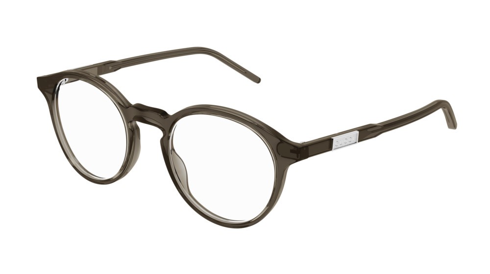 Occhiali da vista Gucci Logo GG1160O-002 colore brown forma rotondo lenti transparent
