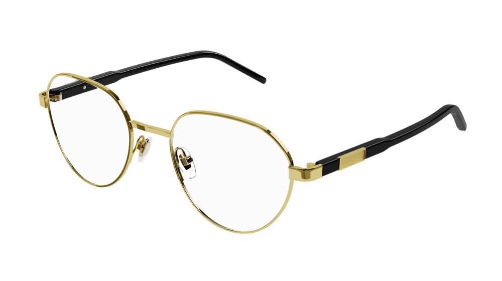 Occhiali da vista Gucci Logo GG1162O-001 colore black forma rotondo lenti transparent