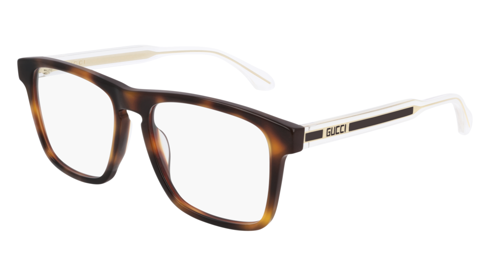 Occhiali da vista Gucci Seasonal Icon GG0561O-002 colore crystal forma rettangolare lenti transparent