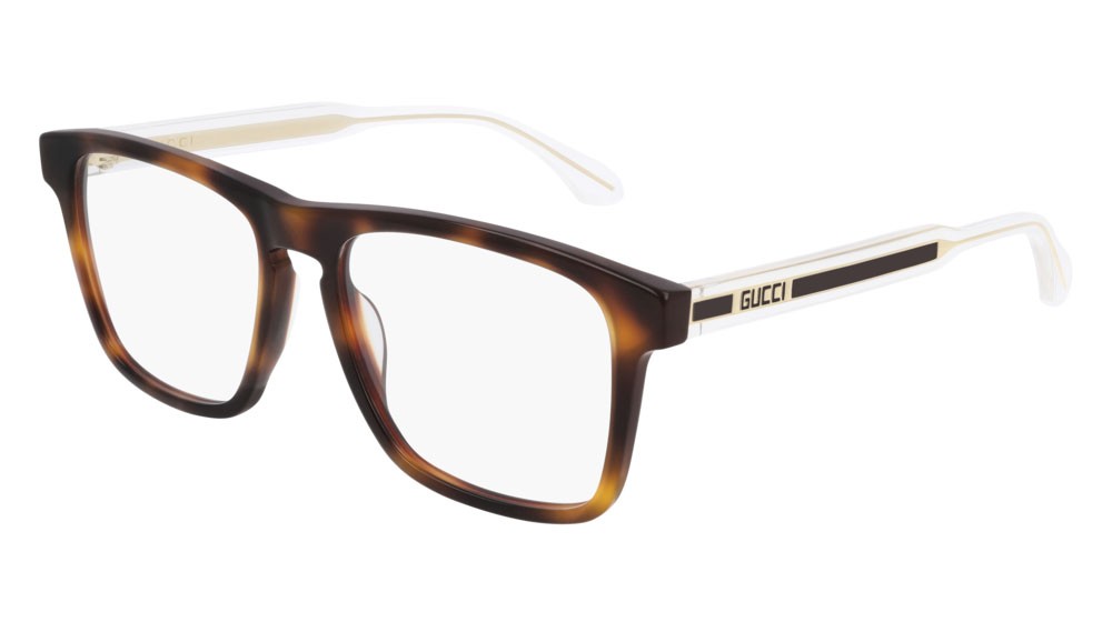 Occhiali da vista Gucci Seasonal Icon GG0561ON-002 colore crystal forma rettangolare lenti transparent