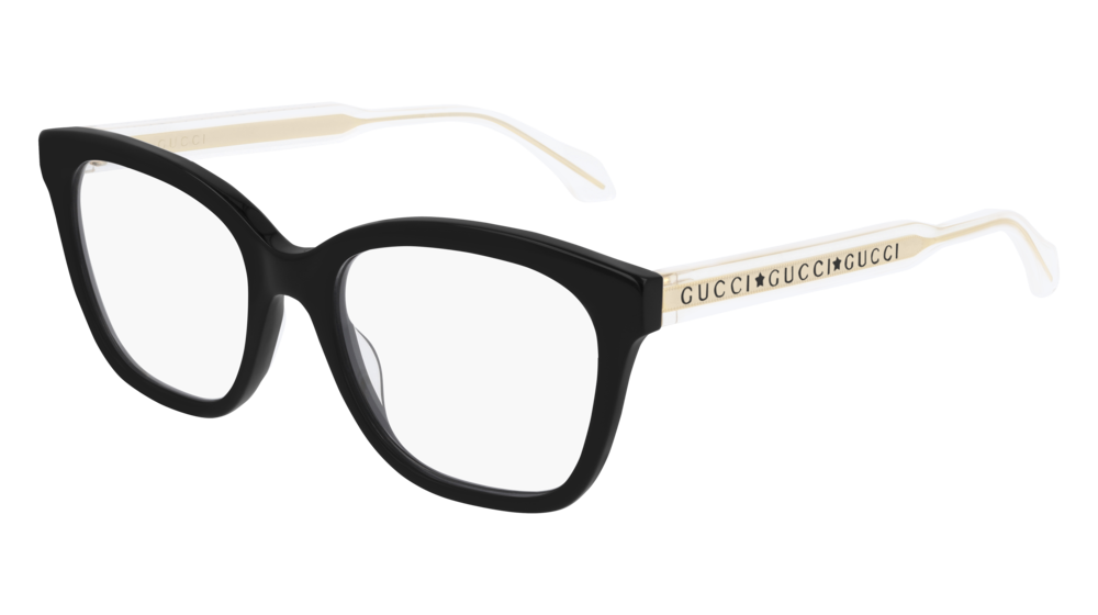 Occhiali da vista Gucci Seasonal Icon GG0566O-001 colore crystal forma rettangolare lenti transparent