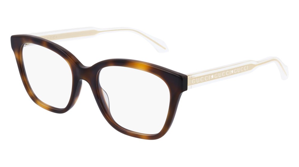 Occhiali da vista Gucci Seasonal Icon GG0566ON-002 colore crystal forma rettangolare lenti transparent