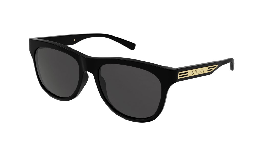 Occhiali da sole Gucci Seasonal Icon GG0980S-001 colore black forma rettangolare lenti grey
