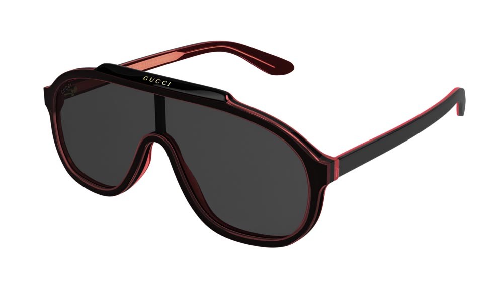 Occhiali da sole Gucci Seasonal Icon GG1038S-001 colore black forma aviator lenti grey