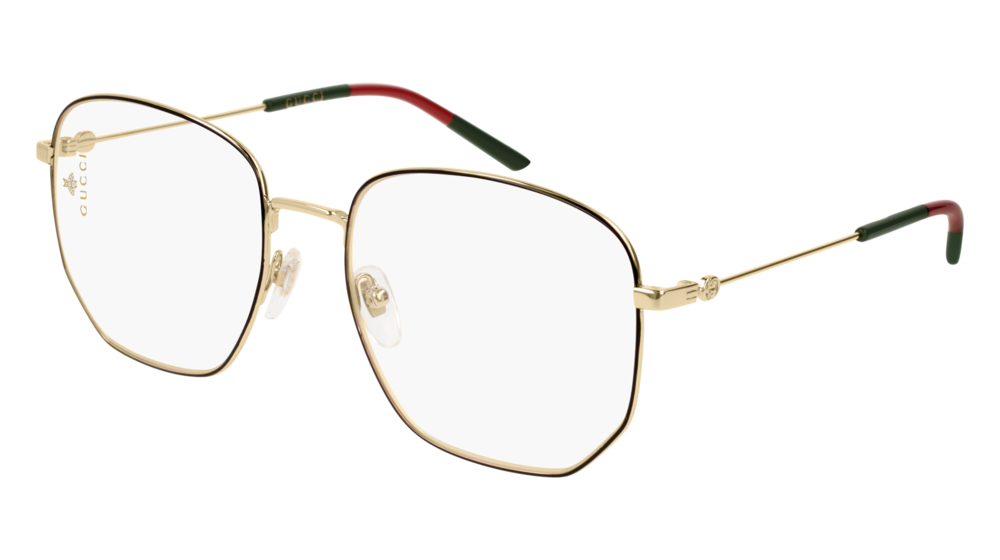 Occhiali da vista Gucci Urban Gg0396o-001 colore gold forma aviator lenti transparent