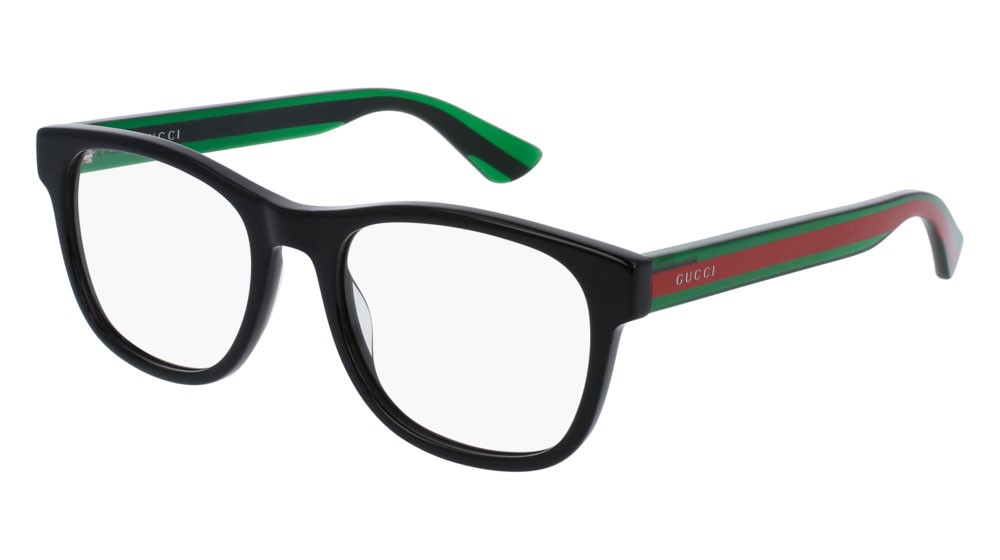 Occhiali da vista Gucci Web GG0004ON-002 colore green forma rotondo lenti transparent