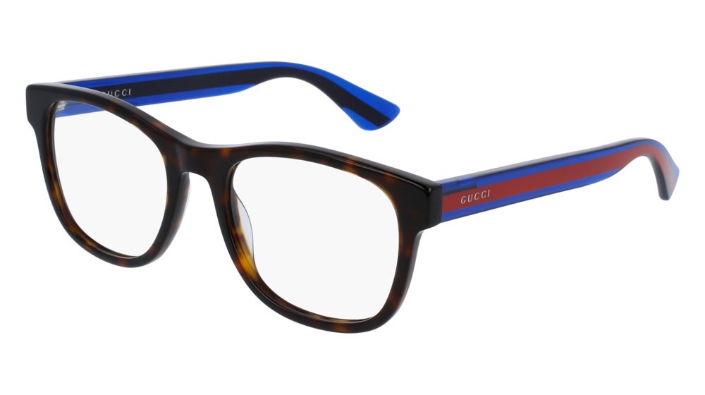 Occhiali da vista Gucci Web GG0004ON-003 colore blue forma rotondo lenti transparent