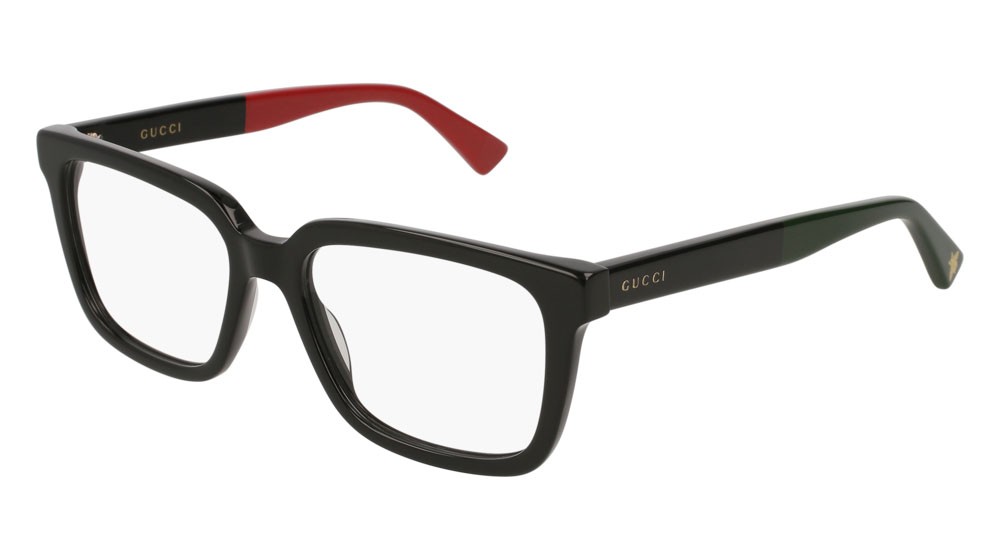 Occhiali da vista Gucci Web GG0160ON-003 colore black forma rettangolare lenti transparent