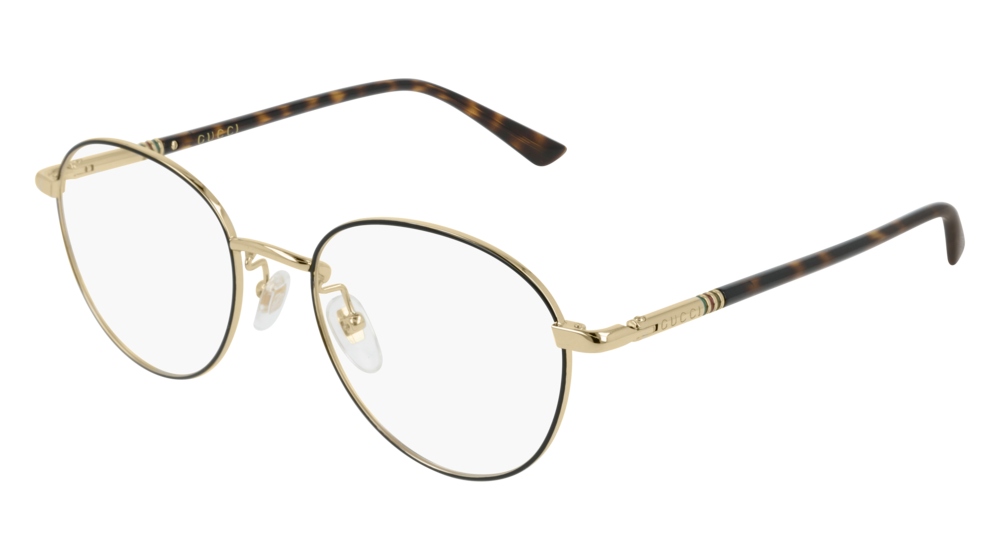 Occhiali da vista Gucci Web Gg0392o-002 colore havana forma rotondo lenti transparent