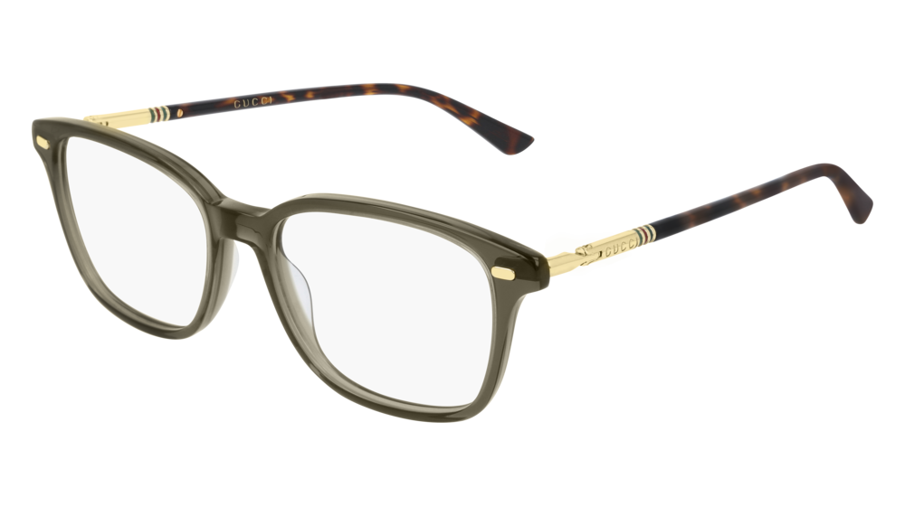 Occhiali da vista Gucci Web Gg0520o-004 colore gold forma rettangolare lenti transparent