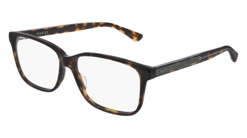 Occhiali da vista Gucci Web GG0530O-005 colore crystal forma rettangolare lenti transparent