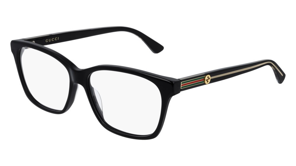 Occhiali da vista Gucci Web GG0532ON-001 colore crystal forma rettangolare lenti transparent