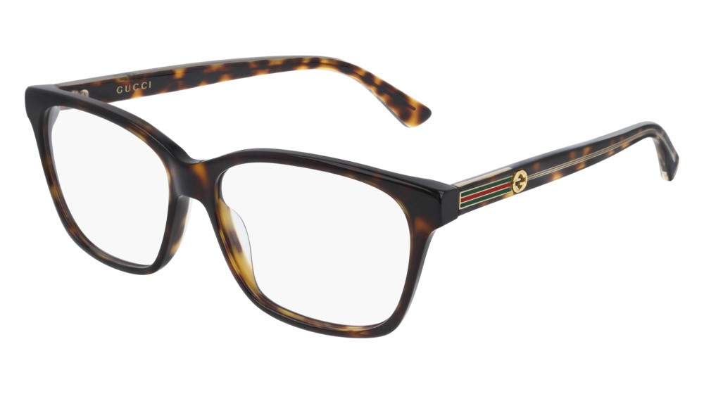Occhiali da vista Gucci Web GG0532ON-002 colore crystal forma rettangolare lenti transparent