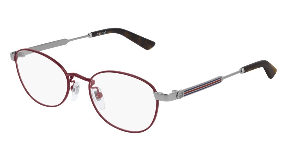 Occhiali da vista Gucci Web GG0591OJ-003 colore ruthenium forma rotondo lenti transparent